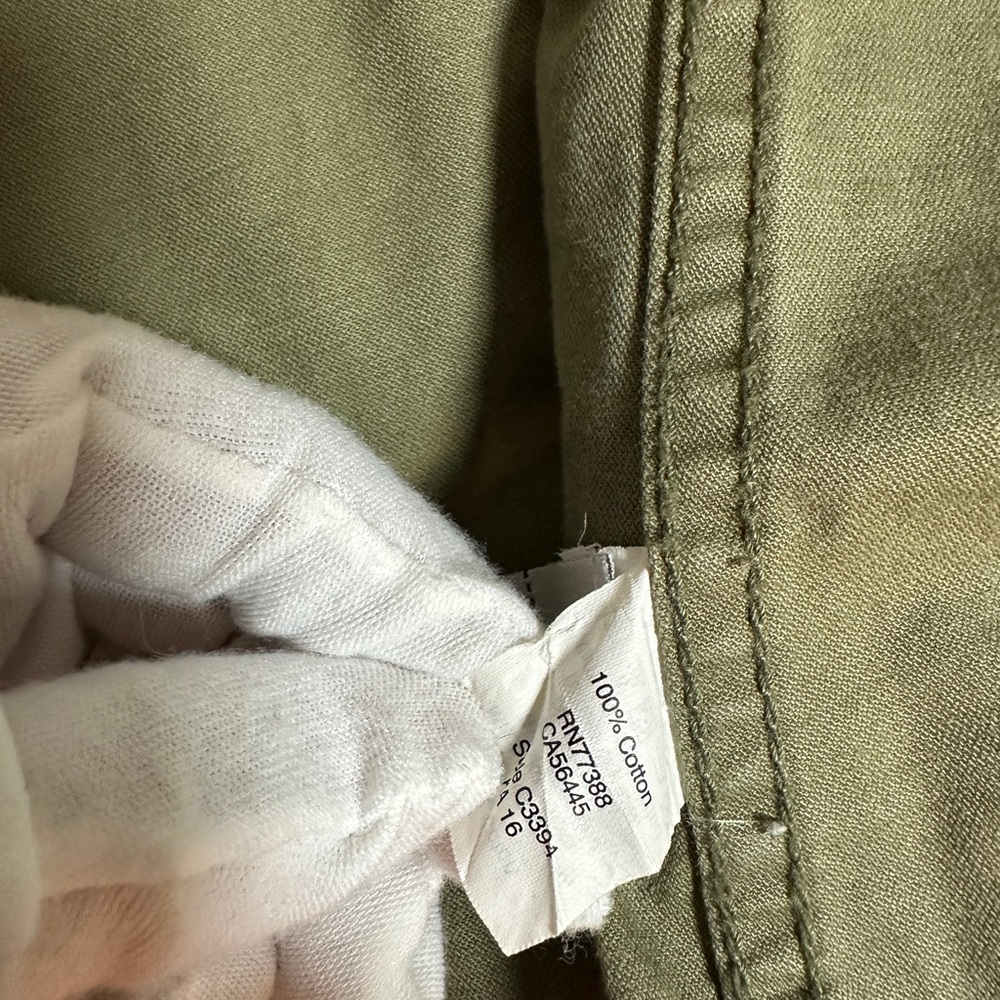 Madewell Women's Jacket Utility Military Fleet Jacket Army Olive
Green Small - Picture 11 of 16